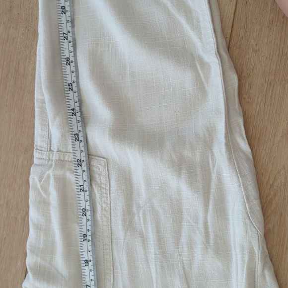 SPLENDID, linen cream white pants size medium - Picture 4 of 6